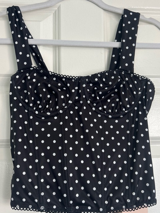 SHEIN Tops - Shein Black Polka Dot Top